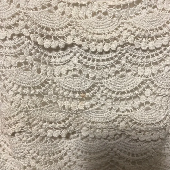 White House Black Market White Lace Crochet Dress - Picture 4 of 5